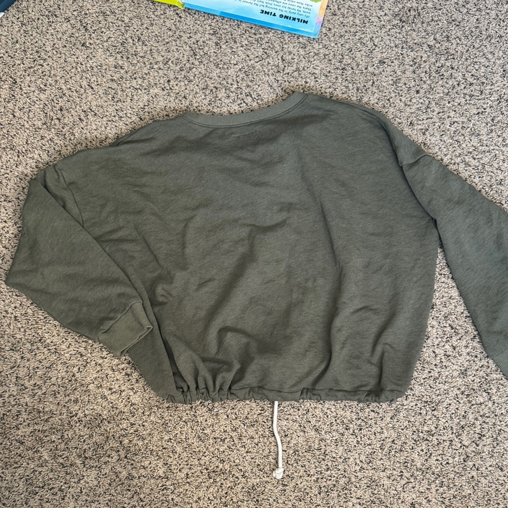 American Eagle Sage Green Knit Henley - Picture 5 of 7